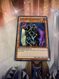 Yugioh! Gearfried the Iron Knight - PSV-EN101 - Super Rare - Unlimited 25th Anni - Image 1