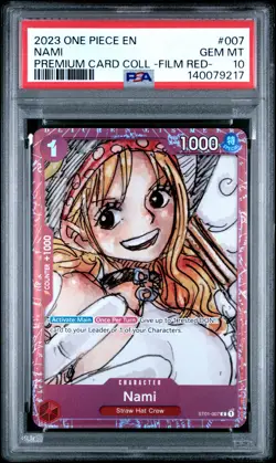 2023 ONE PIECE PREM CARD COLL -ONE PIECE FILM RED- #007 NAMI PSA 10 - Image 1