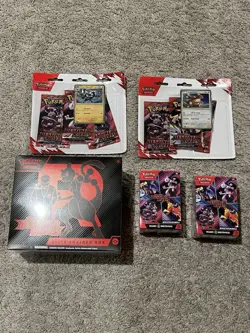 Pokemon - Destined Rivals - ETB, Bundles (x2), 3-Pack (x2) - Image 1