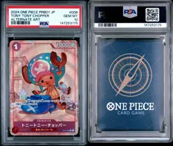 2024 ONE PIECE JAPANESE TONY TONY CHOPPER ALT ART 006 PSA 10 - Image 2