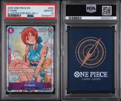 2025 ONE PIECE PROMOS ILLUSTRATION BOX VOL.1 #062 O-NAMI PSA 10 - Image 3