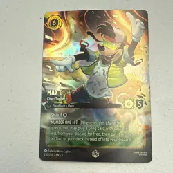 Max Goof Chart Topper Gradeable Enchanted Foil 230/204 Fabled Disney 230 Lorcana - Image 1