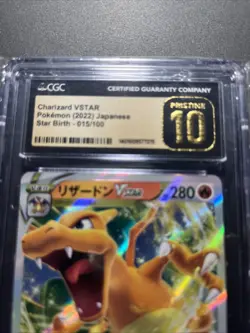 CGC Pristine 10 Charizard VSTAR 015/100 Star Birth Holo 2022 JPN Pokemon - Image 2