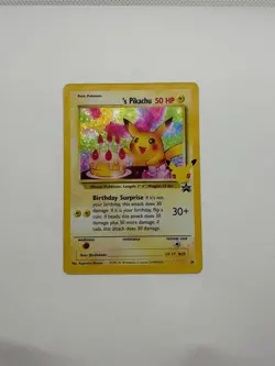 Birthday Pikachu 24/53 Holo Rare 25th Celebrations Classic - Pokemon Card - NM - Image 3