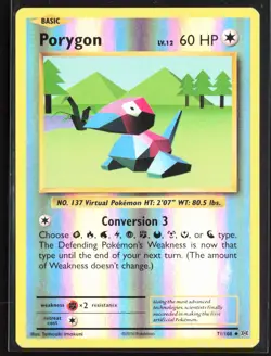Pokemon TCG - Porygon Reverse Holo Uncommon XY - Evolutions 71/108 LP - Image 1
