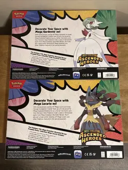 Pokemon Ascended Heroes Premium Poster Collection Mega Lucario & Gardevoir Set - Image 4