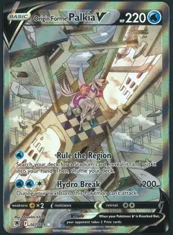 Origin Forme Palkia V 167/189 Full Art Alt Art Pokemon Astral Radiance Near Mint - Image 1
