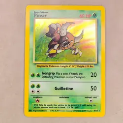 Base Set Pinsir Jungle 9/64 Holo Unlimited Holo Rare Pokemon LP Lightly Played - Image 1