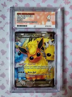 Pokemon Flareon EX RC28/RC32 Generations Ultra Rare Full Art Holo Ace 4 Mint #1 - Image 1