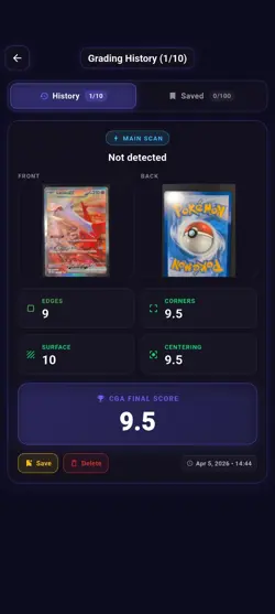 Pokemon TCG Latias EX 239/191 Special Illustration Surging Sparks CGA AI 9.5 - Image 2