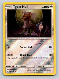 Type: Null 183/236 Uncommon Unified Minds Pokemon Reverse Holo NM - Image 1