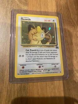 Vintage Pokemon TCG - Black Star Promo - Meowth 10 Holo GB - Image 1