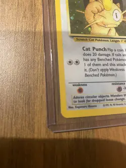 Vintage Pokemon TCG - Black Star Promo - Meowth 10 Holo GB - Image 2