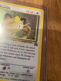 Vintage Pokemon TCG - Black Star Promo - Meowth 10 Holo GB - Image 3