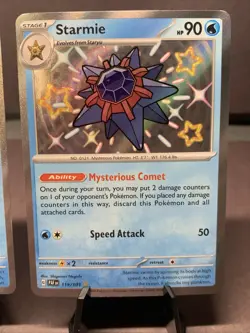 Pokemon TCG Paldean Fates Baby Shiny Holo Rare Evolution Line NM Shiny Rare SV - Image 3