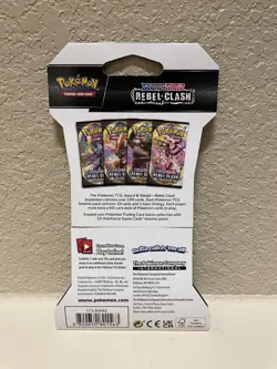 Pokemon TCG Sword & Shield Rebel Clash 2020 Sleeved Booster Pack Sealed/New (1) - Image 2