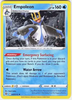 Empoleon (Cosmos Holo) 037/172 Rare Misc Products Pokemon NM - Image 1