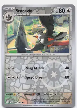 Staravia 149/198 Common Scarlet & Violet Pokemon Reverse Holo Near Mint - Image 1
