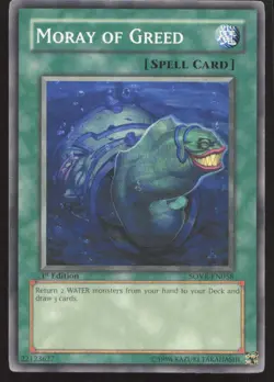 Yu-Gi-Oh TCG Stardust Overdrive #SOVR-EN058 Moray of Greed 1st Edition Common MP - Image 1