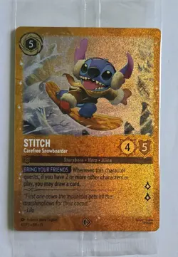 Disney Lorcana Stitch-Carefree Snowboarder Promo 42/P3 Foil English - Image 1