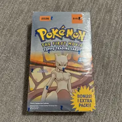 Topps Pokemon: The First Movie Trading Cards 1998 Sealed Box 11 Packs, 88 Cards - Image 1
