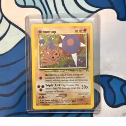 Pokemon Hitmontop Neo Discovery Holo Rare 3/75 60 HP Triple Kick Pokemon Card - Image 1