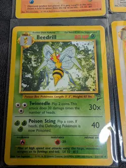 Lot Of 4 Vintage 1995 Pokemon Cards Rare Base Set NM Condition to LP - Image 5