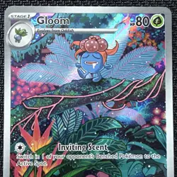 Pokemon Card - Gloom 198/197 Illustration Rare Obsidian Flames near mint - Image 2