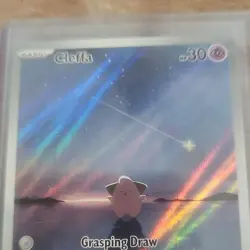 Pokemon Cleffa Illustration Rare 202/197 SV03 Obsidian Flames Holo Card English - Image 2