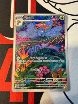 Gloom 198/197 SV03: Obsidian Flames Illustration Rare Pokemon Card LP - Image 1
