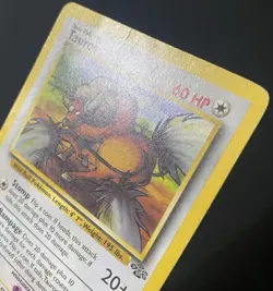 Tauros 47/64 Jungle Regular *DAMAGED* Pokemon Card - Image 3