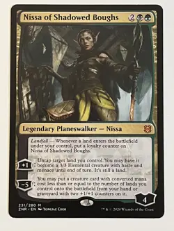 Nissa of Shadowed Boughs Zendikar Rising Non-Foil Regular MTG - Image 1