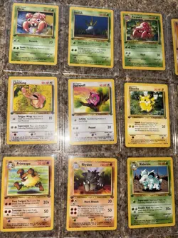 Lot Of 15 ORIGINAL Base Set LIMITED EDITION Pokemon Cards, In Sleeve+ Todloaders - Image 2