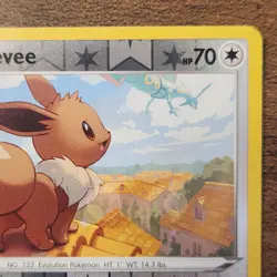 Eevee 125/203 NM Reverse Holo 2021 Pokemon SWSH Evolving Skies Card Rayquaza TCG - Image 2