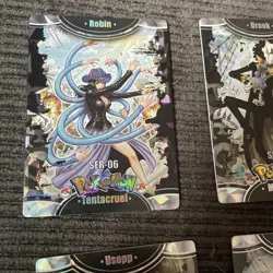 Pokemon Chinese Mengka 2 Lot Of 6 One Piece/pokemon Crossover Cards SER 5-10 - Image 3