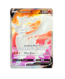 Pokemon Silver Tempest RESHIRAM V 172/195 Ultra Rare Full Art Card MINT-NM - Image 1