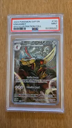 PSA 9 Kingambit 130 Graded Pokemon Card - Image 2