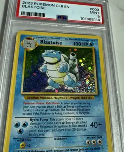 Blastoise 003/034 PSA 9 MINT - Holo Rare - Trading Card Game Classic Collection - Image 2