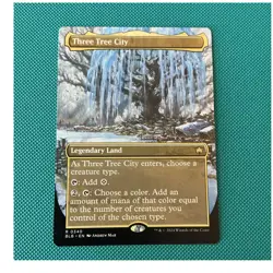 Wizards of the Coast Three Tree City Bloomburrow 0340 Rare Legendary Land 2024 - Image 1