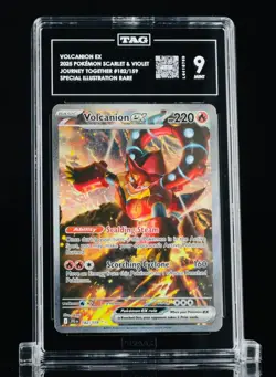 2025 Pokemon Journey Together Special Illustration Rare Volcanion #182/159 TAG 9 - Image 1