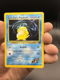 Pokemon TCG Sabrina's Psyduck Gym Challenge 99 Unlimited Common Card - Image 1