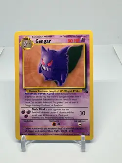 Gengar 20/62 Fossil Regular Non-Holo Pokemon TCG - Image 1