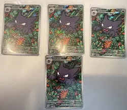 Pokemon TCG English Haunter promo 4 Card Lot Haunter Collectible Card Game - Image 1