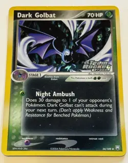Dark Golbat 34/109 NM Reverse Holo STAMPED Team Rocket Returns Pokemon TCG - Image 1