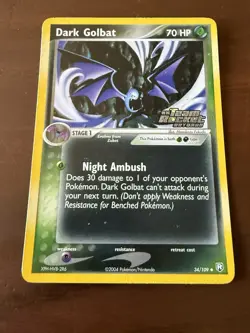Dark Golbat 34/109 NM Reverse Holo STAMPED Team Rocket Returns Pokemon TCG - Image 2