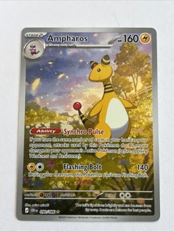 Ampharos 090/086 IR - Pokemon TCG Chaos Rising - IN HAND FROM PRERELEASE! - Image 1
