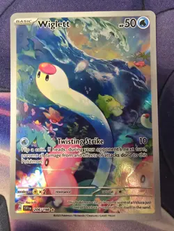 Pokemon Wiglett 206/198 Full Art Illustration Rare Holo SV01: Scarlet & Violet - Image 1
