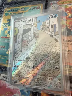 Pokemon TCG Slowpoke 204/198 SV01 Illustration Rare Full Art Holo 70HP - Image 1