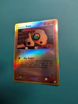 Pokemon Card 2004 EX Team Magma VS Team Aqua Reverse Holo Common Aron 59/95 NM - Image 2