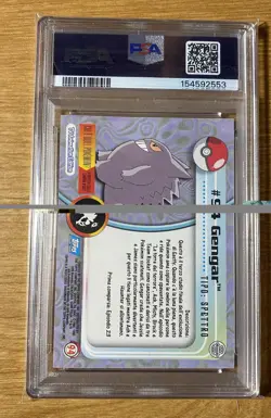 Gengar 2000 Topps Pokemon TV Animation Series 2 PSA 9 Mint #94 ITALIAN New Cert - Image 2
